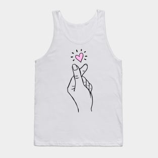 korean heart Tank Top